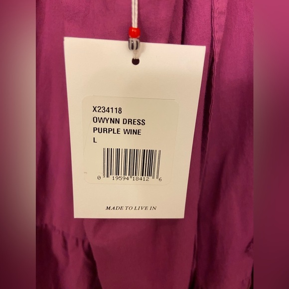 NWT Xirena Owyn Dress Purple Wine Size Large - Picture 8 of 9
